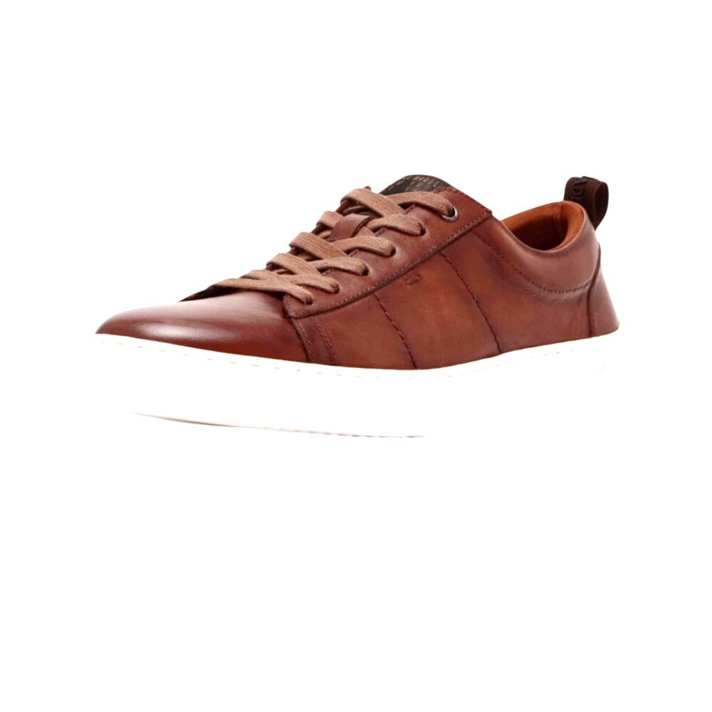 STEVE MADDEN NICKAI COGNAC LEATHER SNEAKERS MENS Size 12